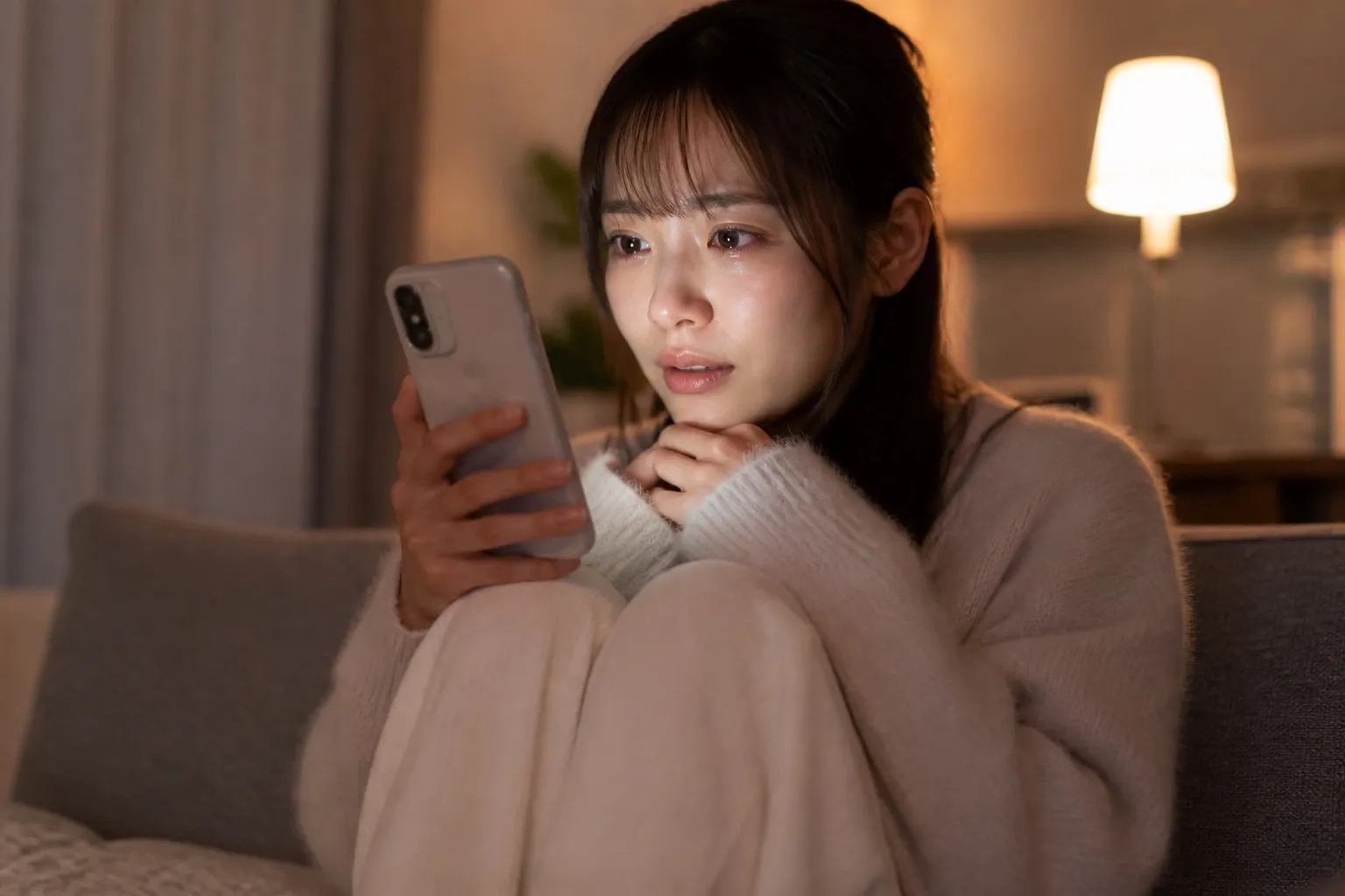 縦型モニターを確認する監督